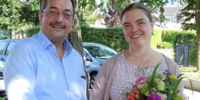 Nicole Lösing mit Seminarleiter Reinhard Sicking