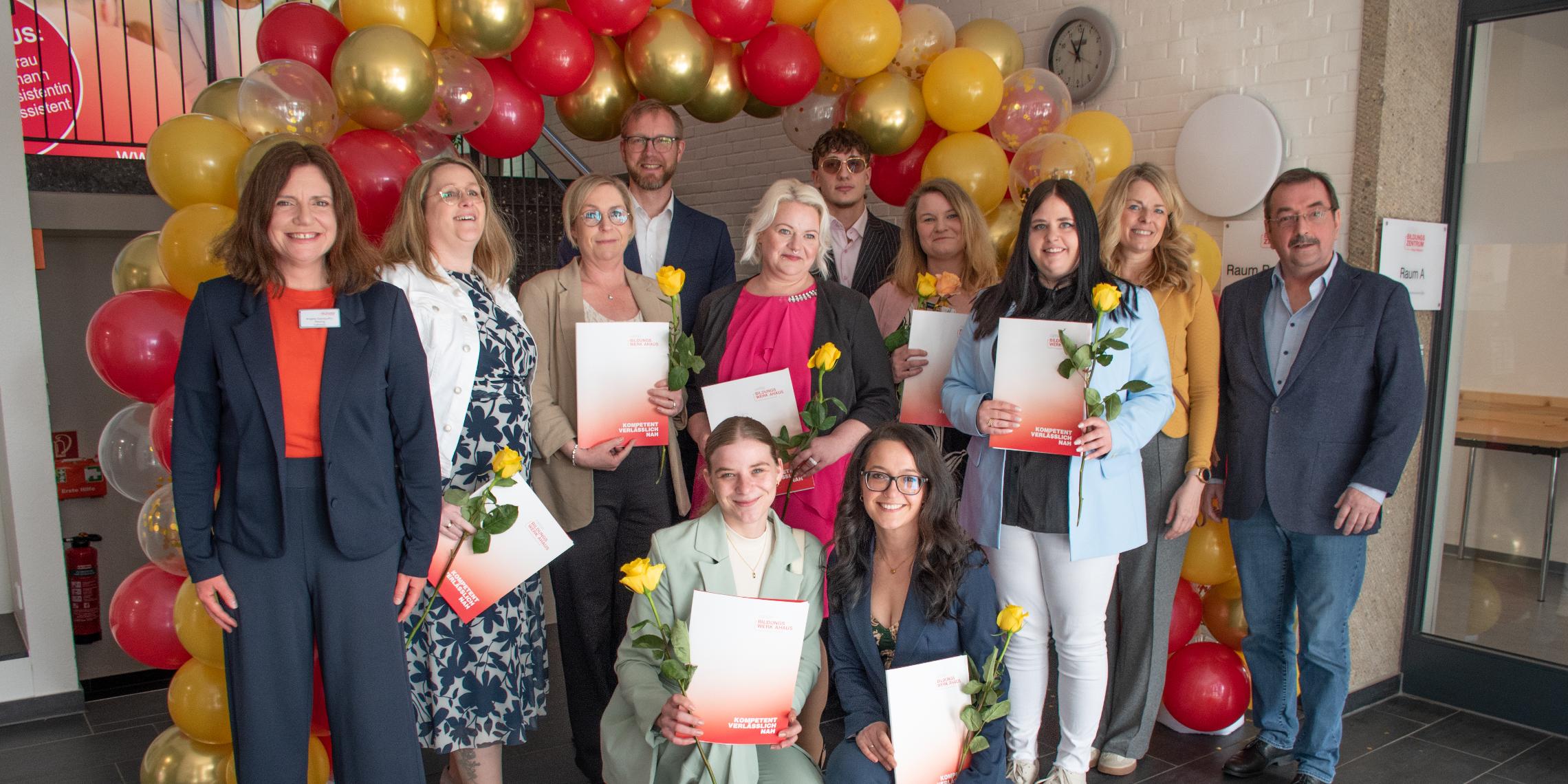 Das Caritas Bildungszentrum Ahaus-Wessum verabschiedete die Pflegefachkräfte des Kurses 82.