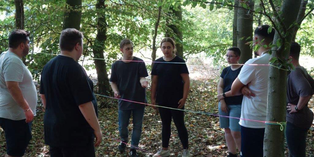 Training im Wald